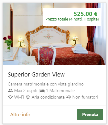 Con il Booking Engine puoi accettare prenotazioni dal tuo sito web personale