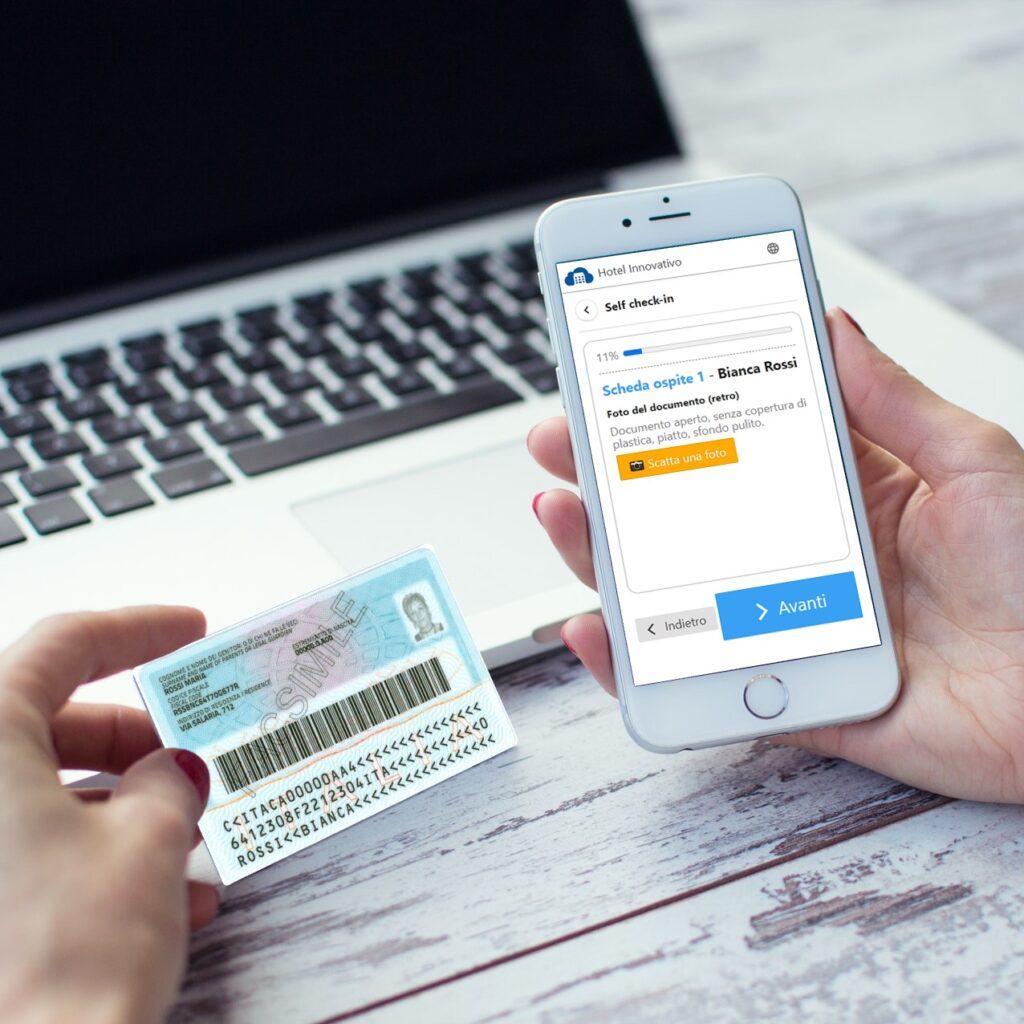 Self check-in per Hotel con riconoscimento automatico dei documenti di identità