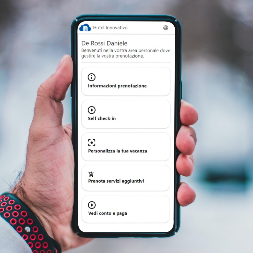 Con la App Welcome liberi la reception dalle operazioni burocratiche. Permetti ai tuoi clienti di gestire in autonomia la propria prenotazione.