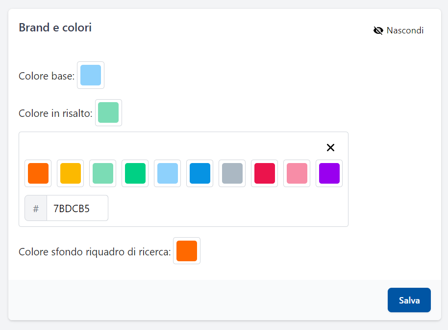 Personalizzare i colori del proprio modulo di prenotazione Booking Engine